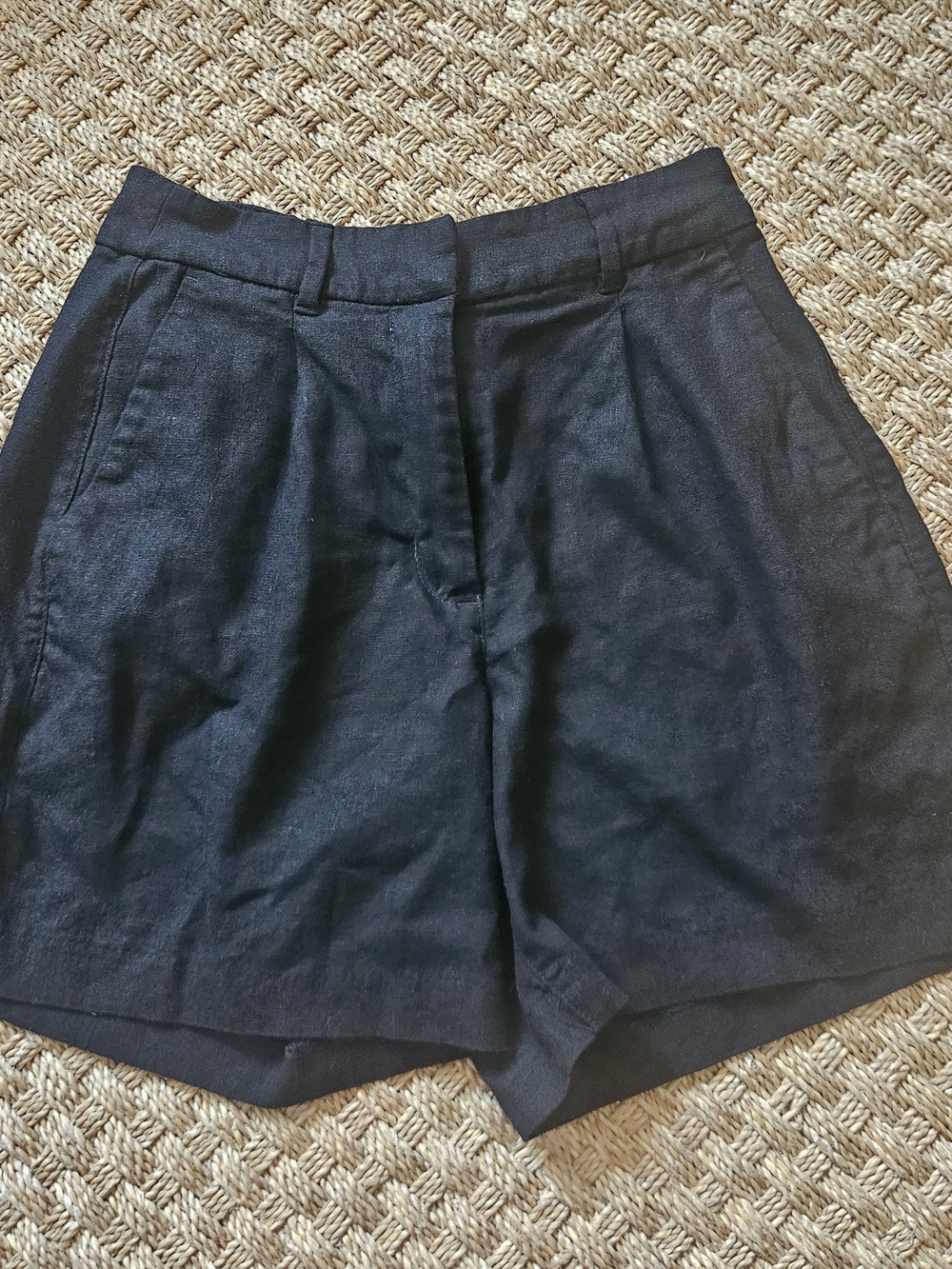 Old Navy Womens High-Rise Linen Tailored Shorts